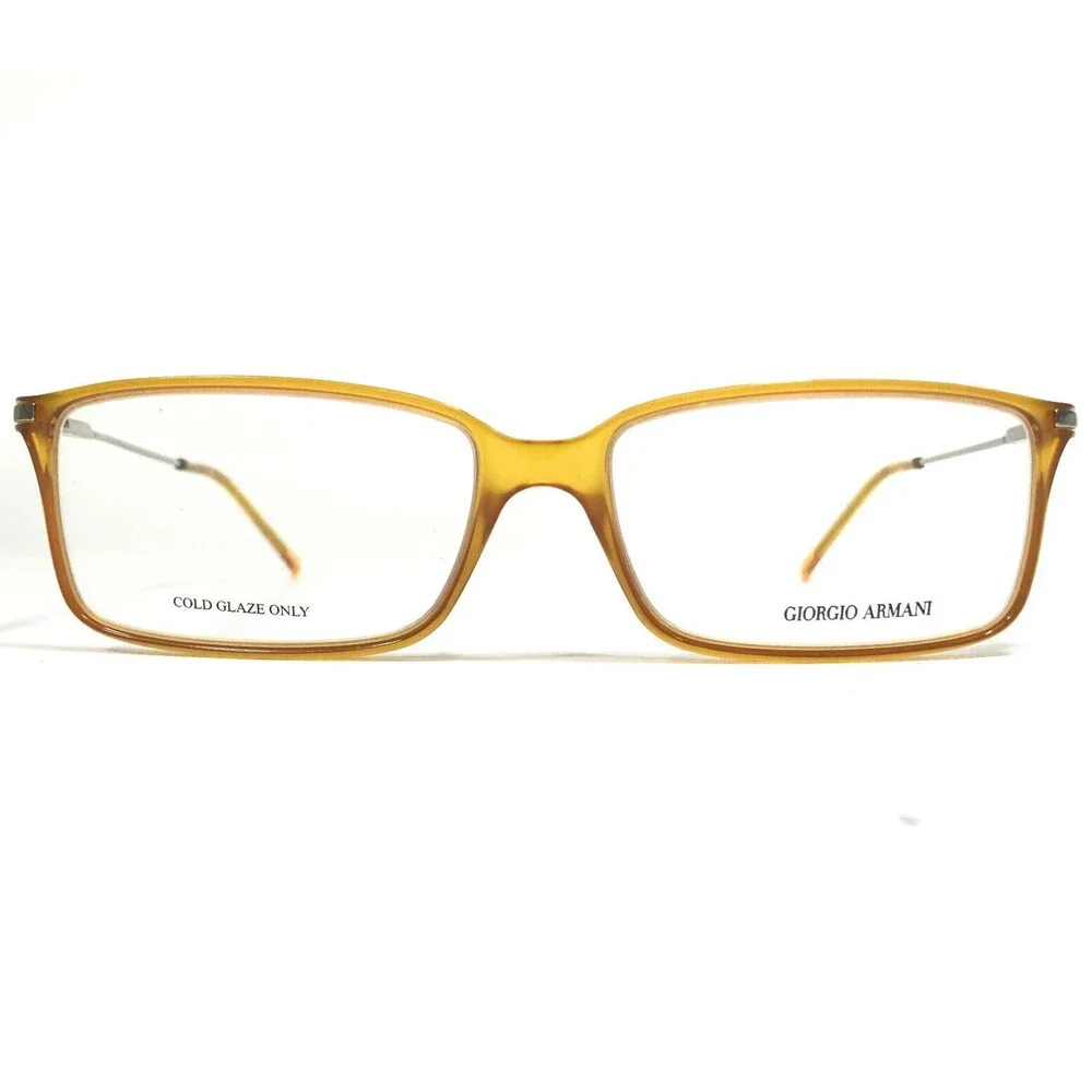 Giorgio Armani Eyeglasses Frames GA 636 247 Clear Yellow Gold Silver 56-16-140
